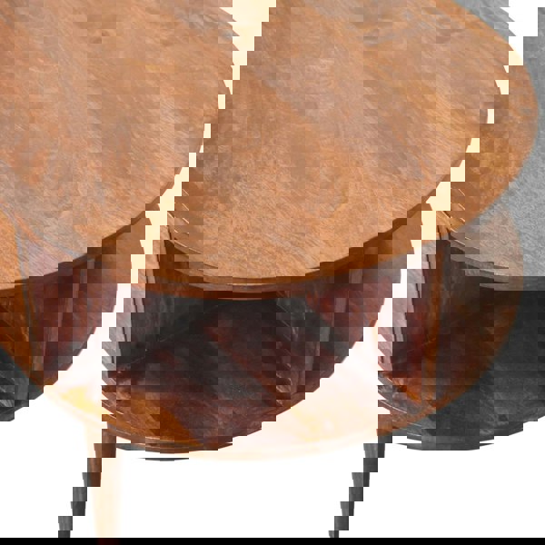 Artisan Furniture Solid Wood Chestnut Oval Coffee Table with 1 Drawer