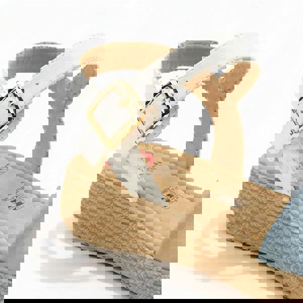 Heavenly Feet Heavenly Feet SARA Womens Platform Sandals Blue/White