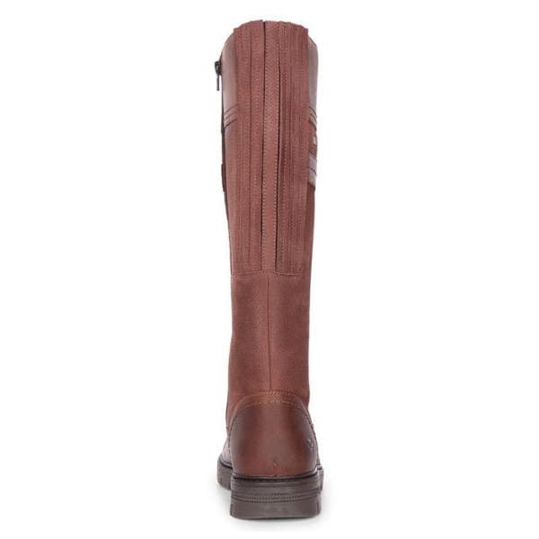 Hoggs of Fife Letham country waterproof boot in oxblood with concertina back for comfort