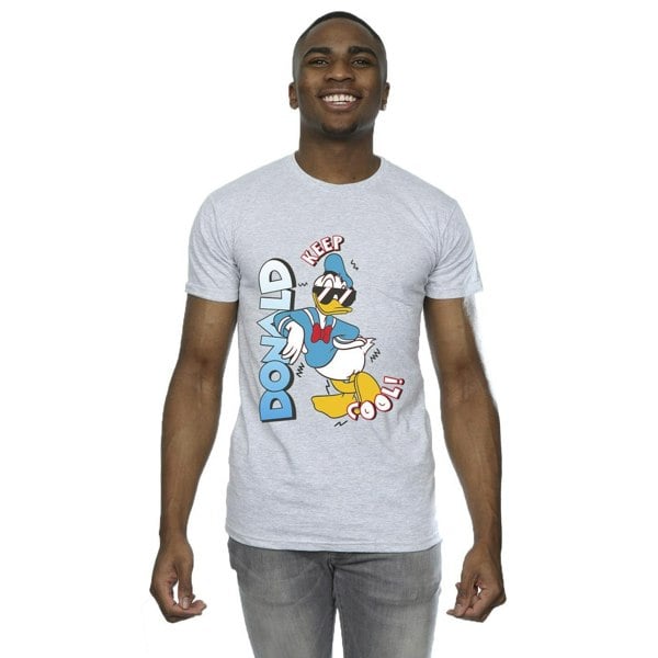 Disney Mens Donald Duck Cool T-Shirt - Sports Grey