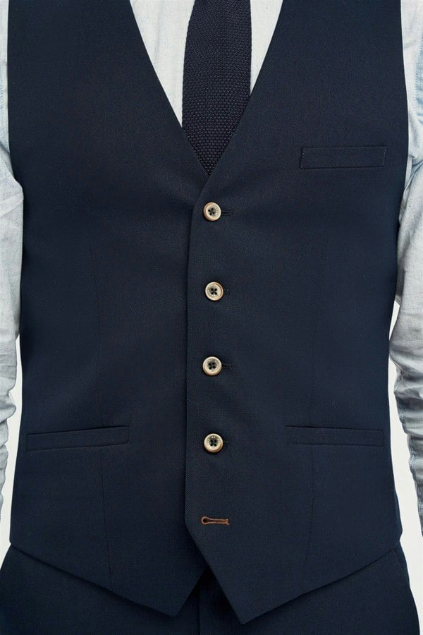 House of Cavani Tropez Navy Waistcoat