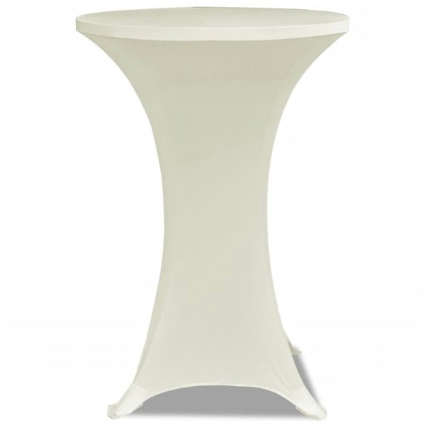 Berkfield Standing Table Cover �_�”�_70cm Cream Stretch 2 pcs