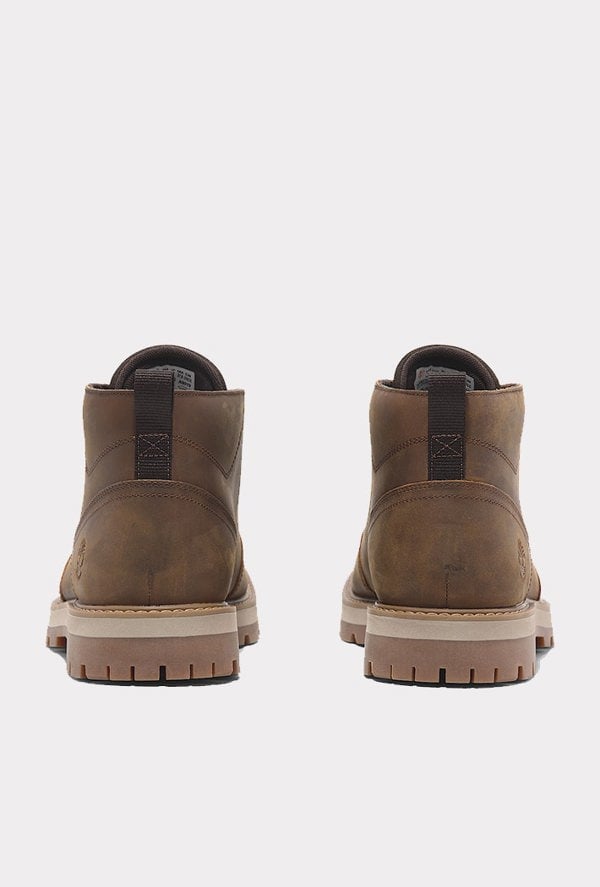 Timberland Men's Britton Road Mid Lace-Up Waterproof Chukka Boot - Brown