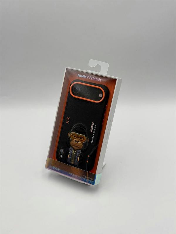 Nimmy Friends Nimmy Cool & Cute 2.0 Gorilla Case with MagSafe for iPhone 17 Air 6.5" Black Orange - N-KMLL-IP17-AIR-016