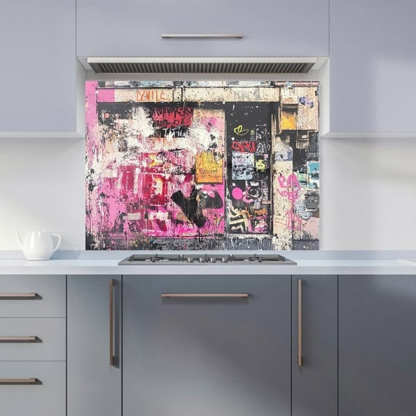 Warren Reed Urban Decay Graffiti Glass Kitchen Splashback - 00021