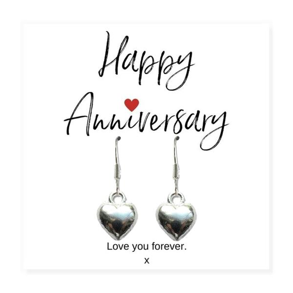 Aye Do Gifts Heart Earrings & Anniversary & Gift Card