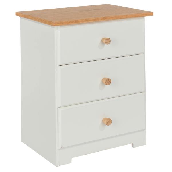 Core Products Colorado 3-Drawer Bedside Cabinet