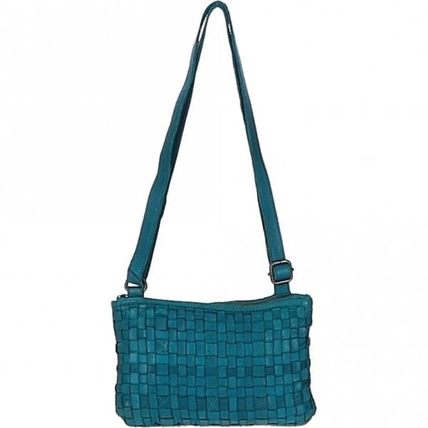 Ashwood Vintage Woven Leather Crossbody Bag
