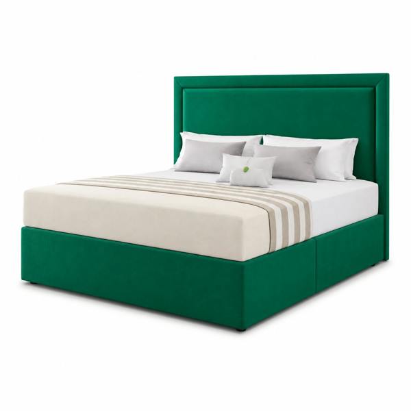 Great British Beds Sofia Divan Bed - Green Plush