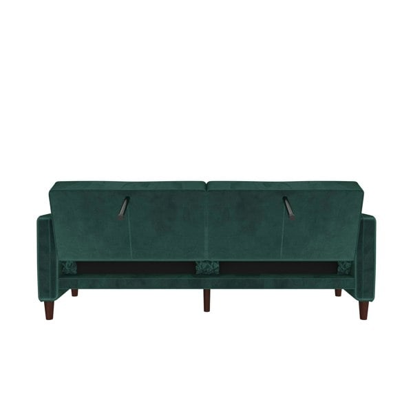 Dorel Home Pin Tufted Transitional 3 Seater Sofa Bed - Velvet Green
