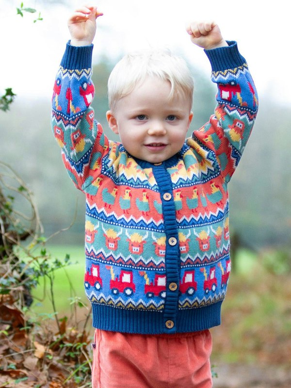 Kite Boys Organic Kaleidoscope Cardi