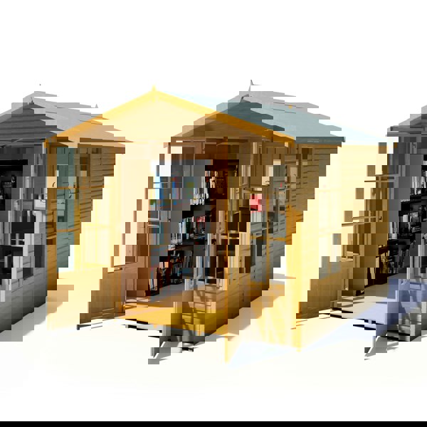 Shire Delmora 8x8 Summerhouse Interlock Cladding - Best Shed