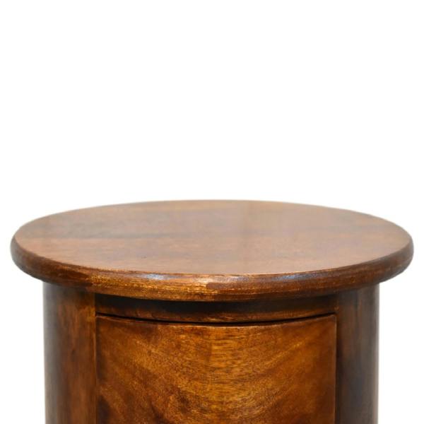 Artisan Furniture Solid Wood Mini Chestnut 2 Drawer Drum Chest