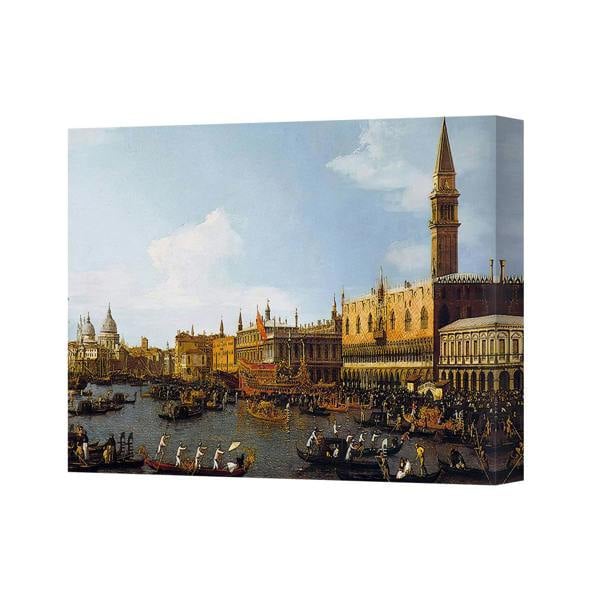 Benjamin Tate Design Venice Grand Canal Scene Canvas Wall Art Print For Living Room