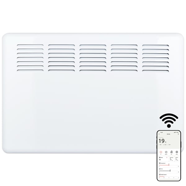 MYLEK Panel Heater 1.5KW Eco Smart WiFi App Radiator Electric Low Energy with Timer and Thermostat