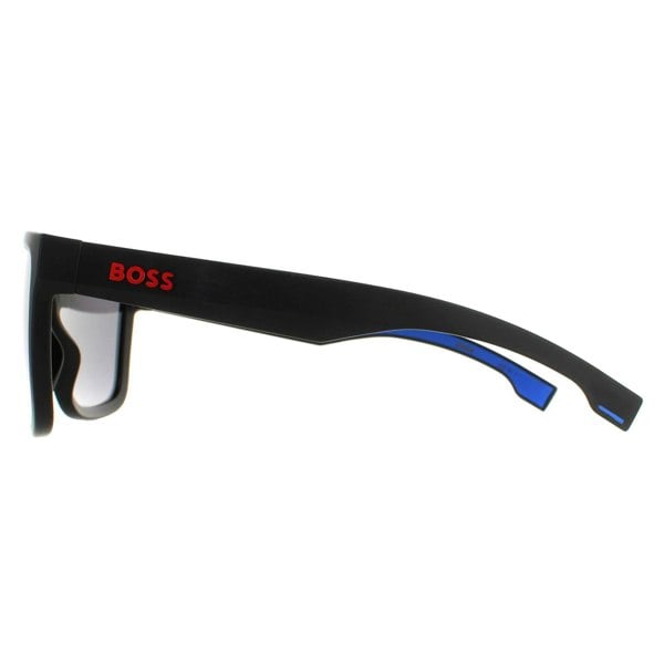 Hugo Boss Sunglasses BOSS 1451/S 0VK DC Matte Black Blue Extra White Silver Mirror