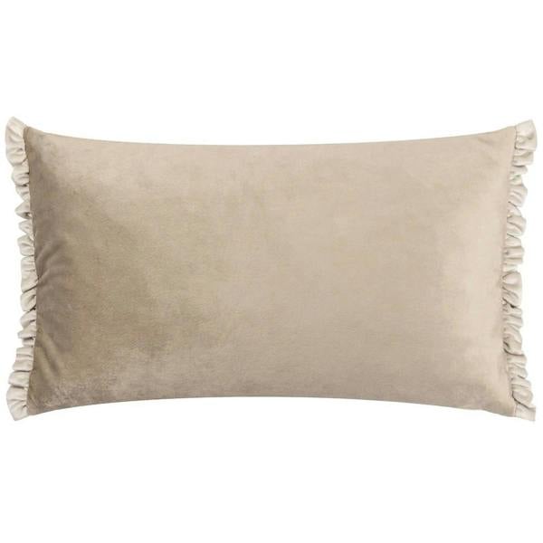 Wylder Tilly Reversible Velvet Cushion Cover - Oyster/Lace Pink - 