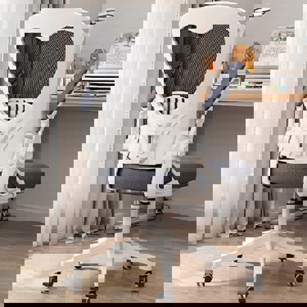 Iara Office Chair-Ritconcept-Dark Grey ( With White Legs )-Rit Concept