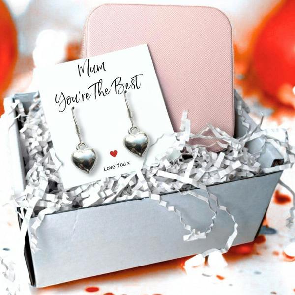 Personalised Mum You're The Best Earrings Jewellery Box Gift