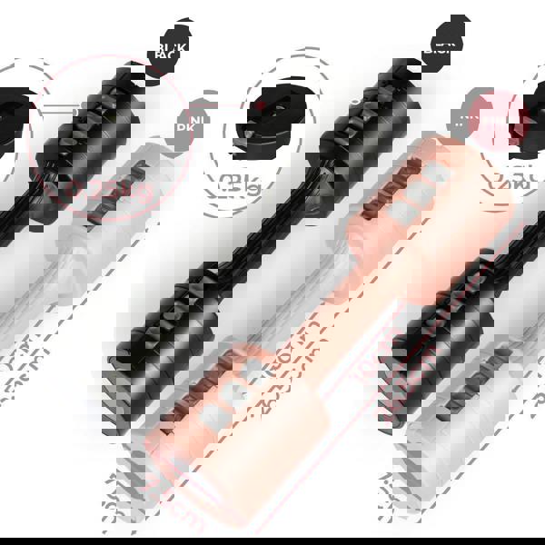 Centra Pair Adjustable Dumbbells 1-2.5kg Metal Home Gym Exercise Weight Training