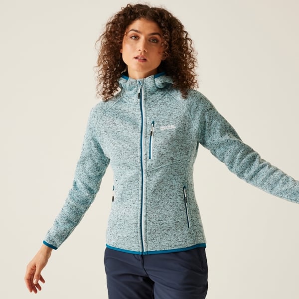 Regatta Women's Newhill Marl Hooded Fleece Jacket - Sea Haze