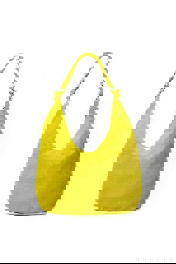 Kitise Large Slouch Italian Suede Leather Hobo Tote Bag