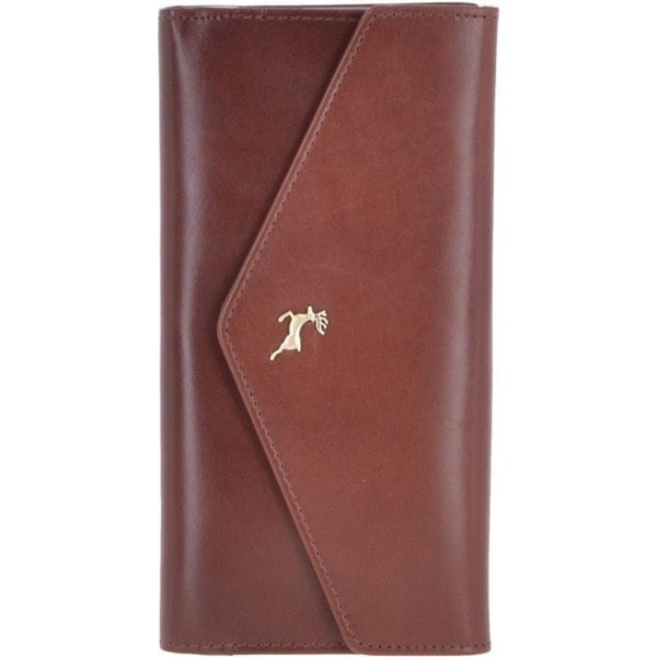 Ashwood Vegetable Tanned Cash And 8 Card Envelope Purse