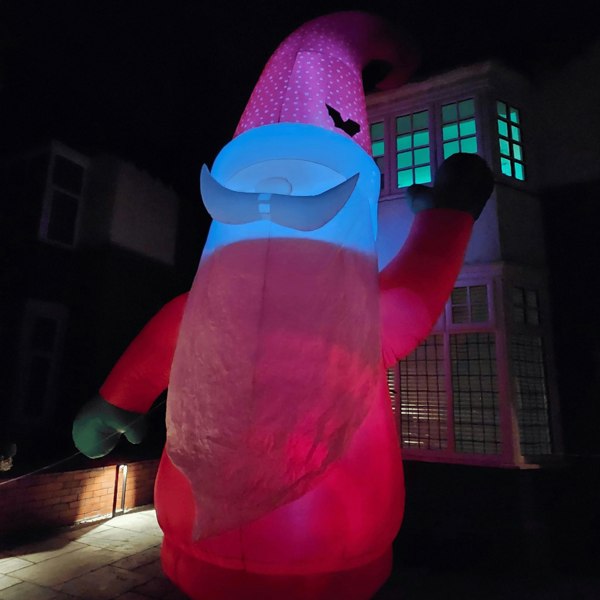 Samuel Alexander Giant: 20ft (6m) Outdoor Inflatable Light up Christmas Gonk with Raised Arm & LEDs