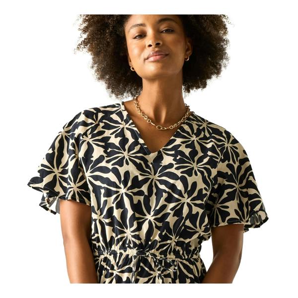 Regatta Womens/Ladies Elona Abstract Floral Midi Dress - Multicoloured - 