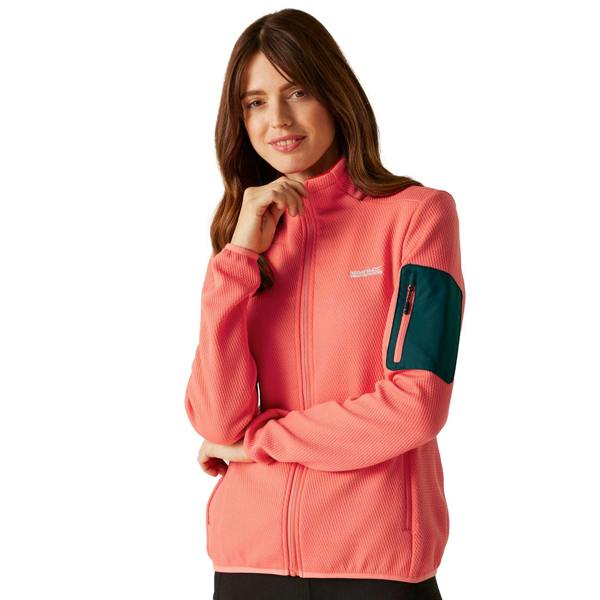 Regatta Womens/Ladies Aldean Hiking Jacket - Peach Bloom/Light Vanilla - 