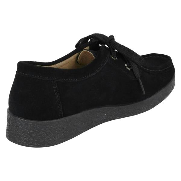Eaze Ladies Eaze Flat Casual Lace Up Shoes
