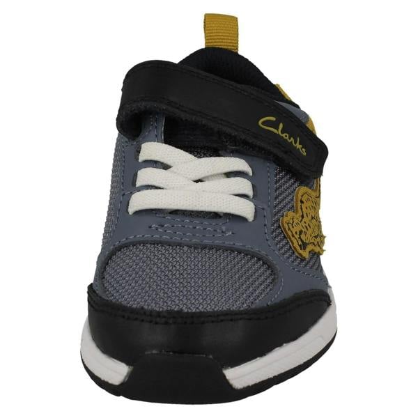 Clarks Childrens Clarks Big Cat Detailed Trainers Aeon Cheat K