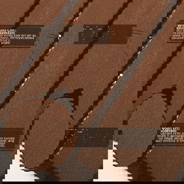 Nicoman Pack of 12 Polydeck PVC Decking Tiles - Brown