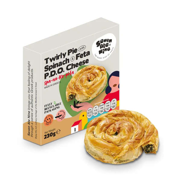Seven Ate Nine Twisted Pie Feta P.D.O. Cheese 230g