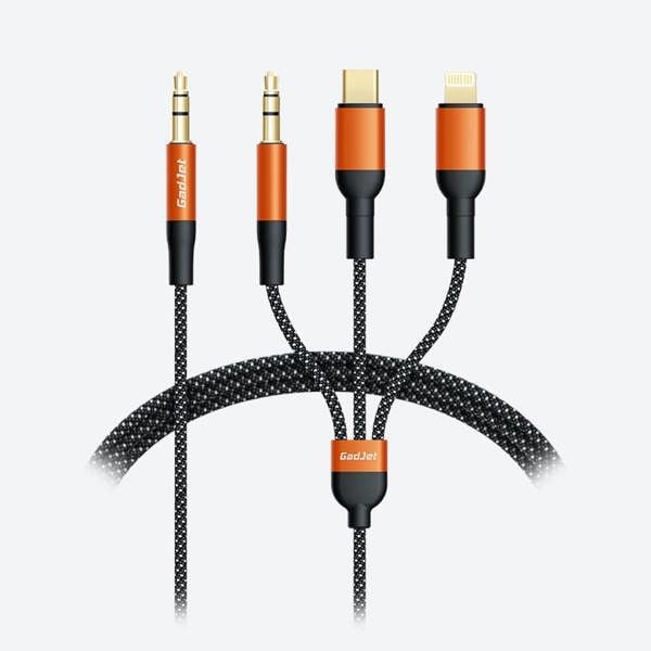 GadJet 3-in-1 Trio AUX Audio Cable