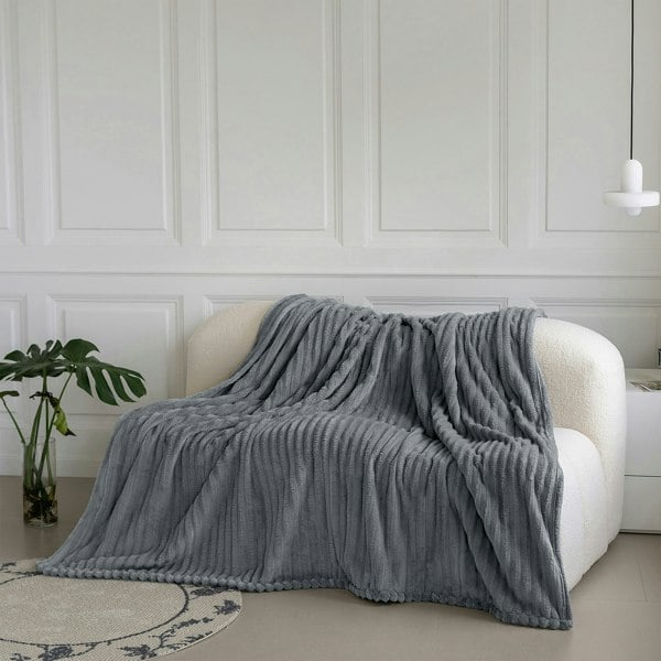 Velosso Chunky Cord Super Soft Plush Heavy Blanket - 200cm x 240cm