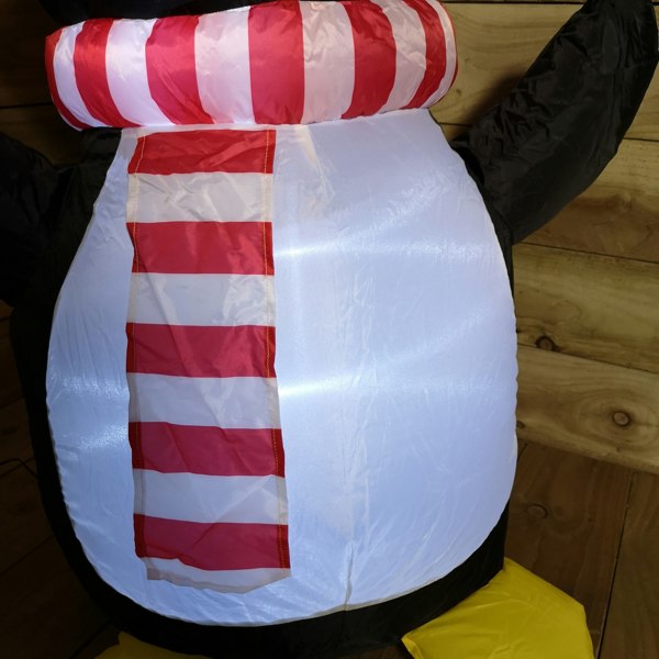 Samuel Alexander 4ft (120cm) LED Christmas Inflatables Outdoor Penguin With Candy Cane Decorations