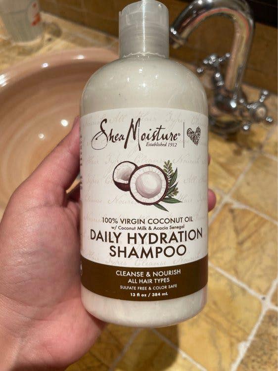 shea moisture 100 virgin coconut oil daily hydration shampoo