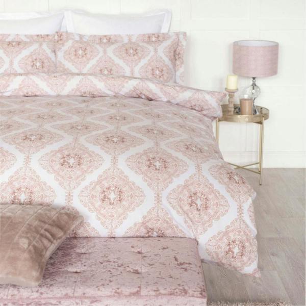 Belledorm Ava Duvet Cover Set - Blush - 