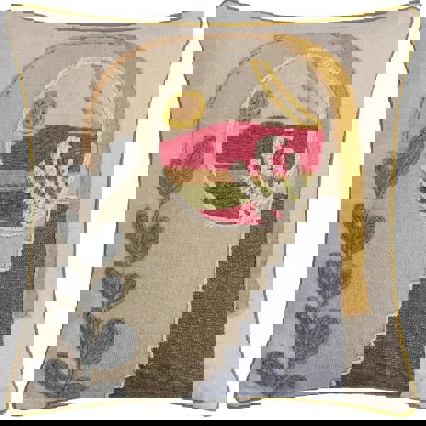 Furn Margo Embroidered Cushion Cover - Multicoloured