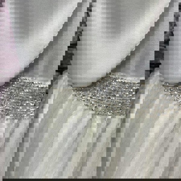 Close up of diamante waistband