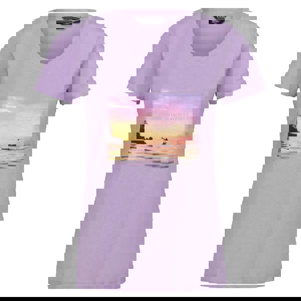 Regatta Womens/Ladies Filandra VIII Scenery T-Shirt - Purple Rose - 