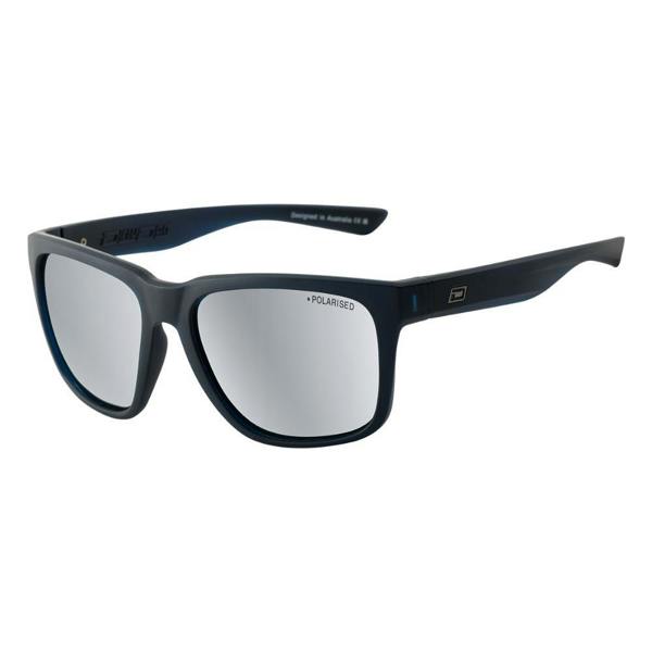 Dirty Dog KOOKY - Satin Blue with Polarized Silver Mirror Lens