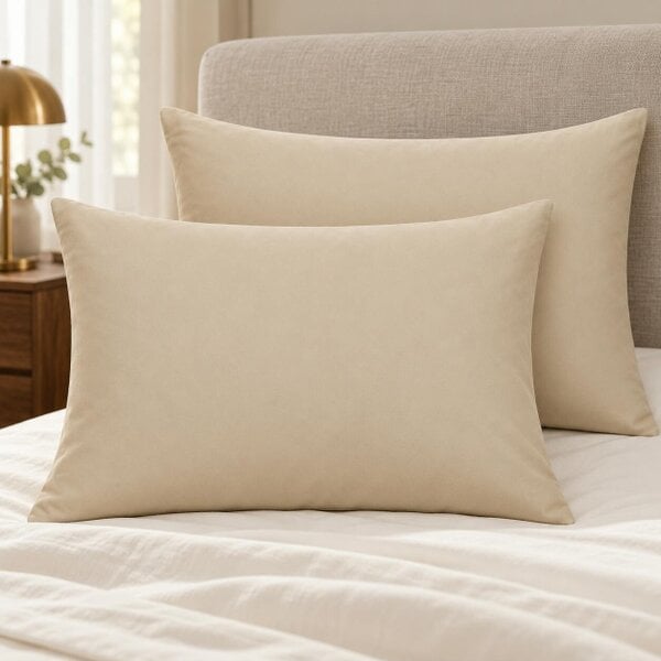 Night Zone 180 Thread Count Percale Pillowcases Pair – Crisp Easy Care Bed Linen