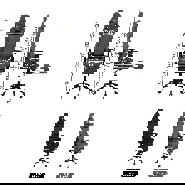 Levede Ergonomic Office Chair Reclining Executive Chair Spring Seat Adjustable Armrest