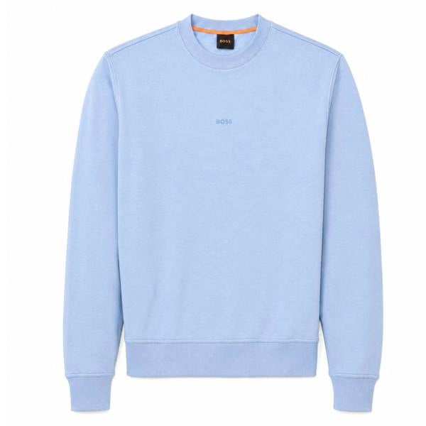 BOSS Relaxed Fit WeSmallcrew Sweatshirt Blue
