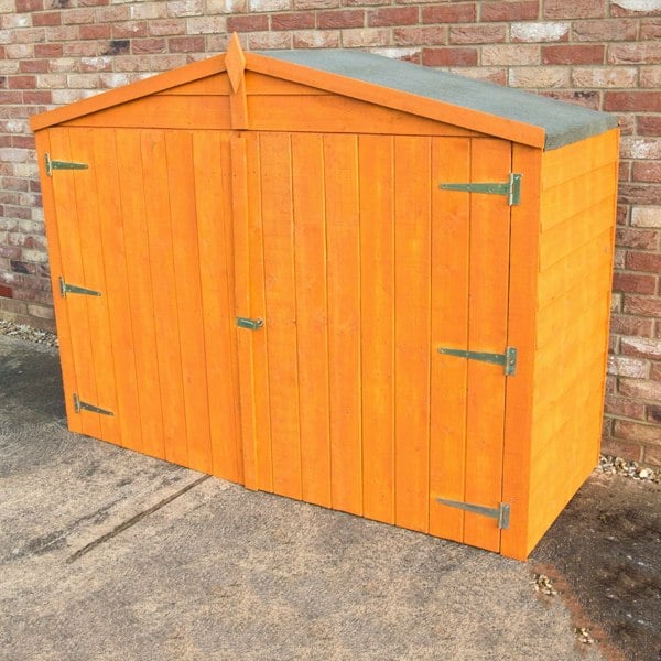 Shire Apex Bike Overlap Store no floor 7x3 - Best Shed