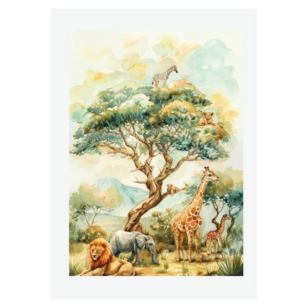 Kinder Valley Safari Live Free Pack Of A3 Poster Prints