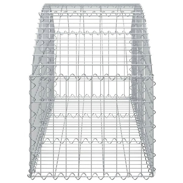 Berkfield Arched Gabion Basket 150x50x40/60 cm Galvanised Iron