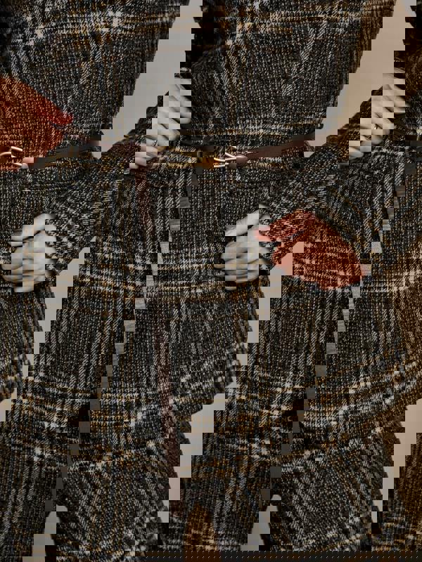 GWD Aimee Brown Check Blazer